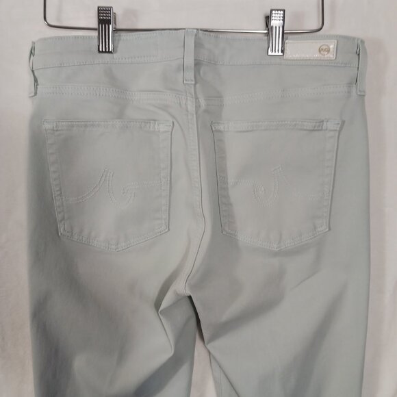 AG, Prima Crop Cigarette Leg, Mint Jeans, Size 28R, Mid Rise, Slim Fit - Picture 7 of 15